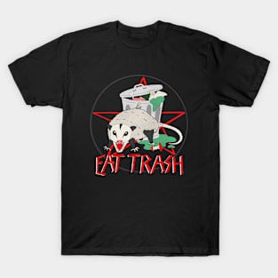 Eat Trash Opossum Heavy Metal Fun Animal T-Shirt